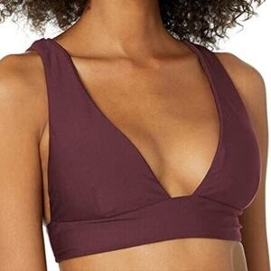 Volcom Simply Seamless Halter Bikini Top Purple Size Xl NwT.